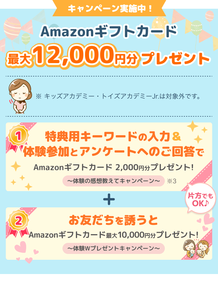 キャンペーン実施中! Amazonギフトカード 最大4,000円分プレゼント